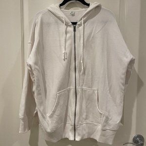 aerie full zip oversized hoodie